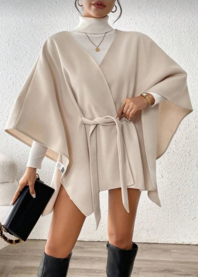 Ekru kaşmir kaban,ceket,panco / ecru cashmere coat jacket poncho