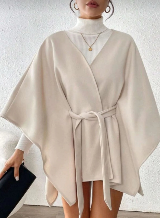 Ekru kaşmir kaban,ceket,panco / ecru cashmere coat jacket poncho