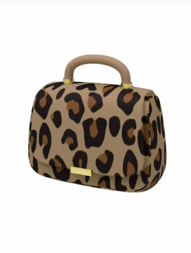 Leopar çantalı kablosuz kulaklık / Leopard case wireless headphones